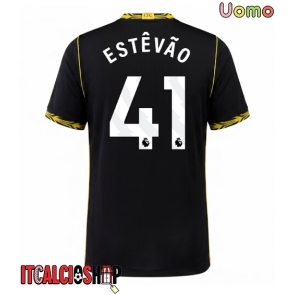 Chelsea Estevao Willian #41 Seconda Maglia 2026-27 Manica Corta
